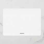 Vrolijk kerstfeest - roze gouden decoraties folie feestdagenkaart (Achterkant)