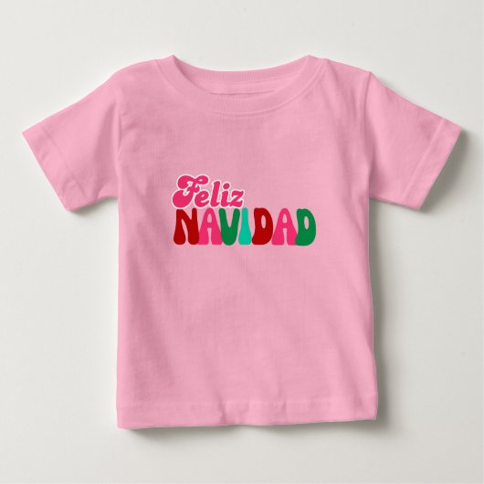 Vrolijk Kerstfeest - Roze Kleurig (Voorkant)