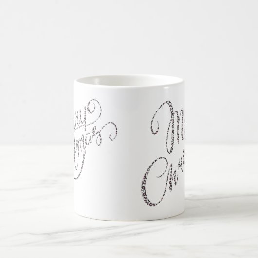 Vrolijk kerstfeest - Roze Mok voor het afdrukken v (Center)