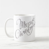 Vrolijk kerstfeest - Roze Mok voor het afdrukken v (Links)