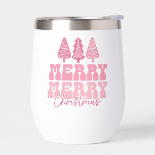 Vrolijk Kerstfeest - Roze Vakantie Ontwerp
