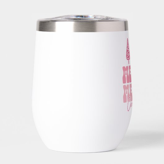 Vrolijk Kerstfeest - Roze Vakantie Ontwerp (Voorkant)