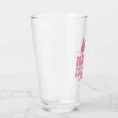 Vrolijk Kerstfeest - Roze Vakantie Ontwerp Glas (Rechts)