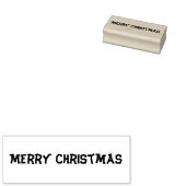 Vrolijk kerstfeest rubberstempel (Gestempeld)