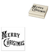 Vrolijk kerstfeest rubberstempel (Gestempeld)