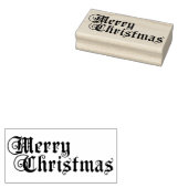 Vrolijk kerstfeest rubberstempel (Gestempeld)
