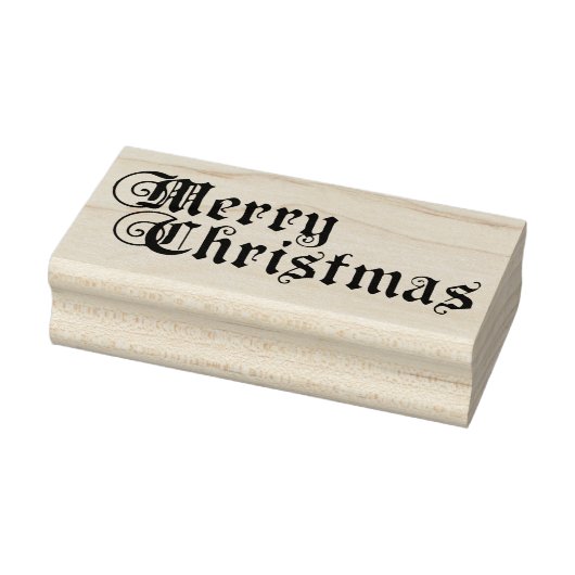 Vrolijk kerstfeest rubberstempel (Stempel)