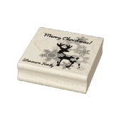 Vrolijk kerstfeest rubberstempel (Stempel)