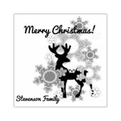 Vrolijk kerstfeest rubberstempel (Afrduk)