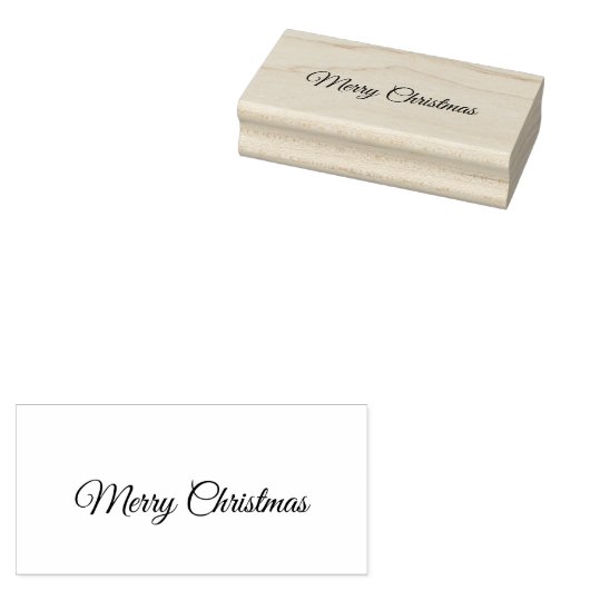 Vrolijk kerstfeest rubberstempel (Gestempeld)