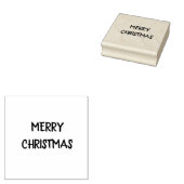 Vrolijk kerstfeest rubberstempel (Gestempeld)