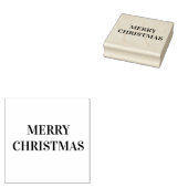 Vrolijk kerstfeest rubberstempel (Gestempeld)