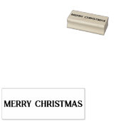 Vrolijk kerstfeest rubberstempel (Gestempeld)