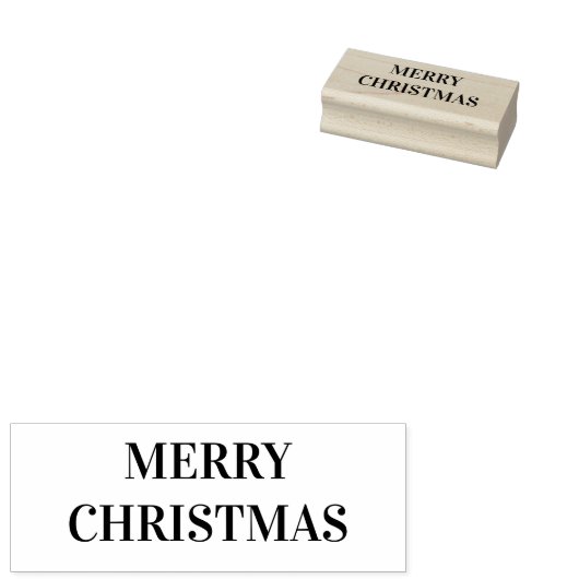 Vrolijk kerstfeest rubberstempel (Gestempeld)