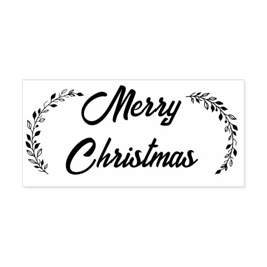 Vrolijk kerstfeest rubberstempel (Afrduk)