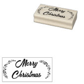 Vrolijk kerstfeest rubberstempel (Gestempeld)