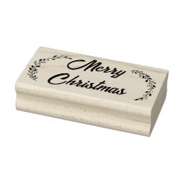 Vrolijk kerstfeest rubberstempel