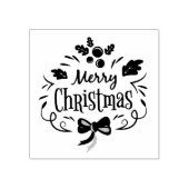 Vrolijk kerstfeest rubberstempel (Afrduk)