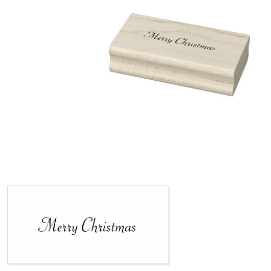 Vrolijk kerstfeest rubberstempel (Gestempeld)