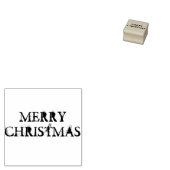 Vrolijk kerstfeest rubberstempel (Gestempeld)