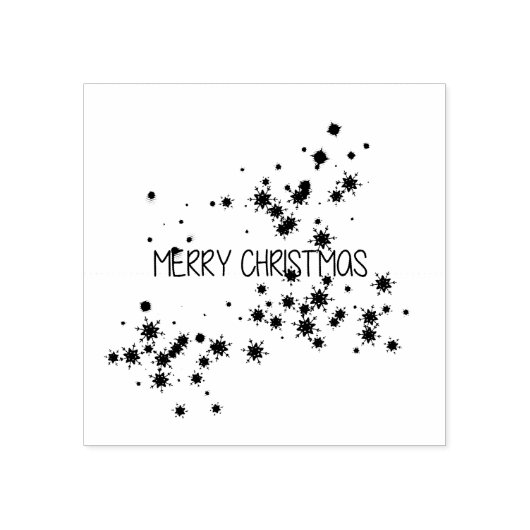 Vrolijk kerstfeest rubberstempel (Afrduk)