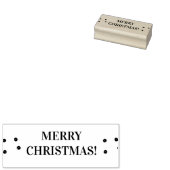 Vrolijk kerstfeest rubberstempel (Gestempeld)