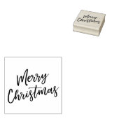 Vrolijk kerstfeest rubberstempel (Gestempeld)