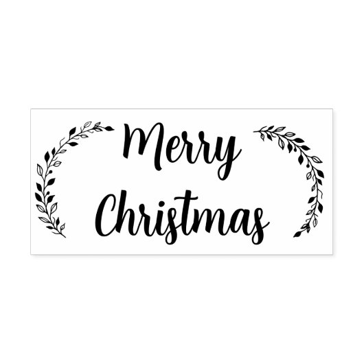 Vrolijk kerstfeest rubberstempel (Afrduk)