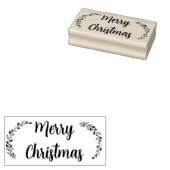 Vrolijk kerstfeest rubberstempel (Gestempeld)