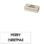 Vrolijk kerstfeest rubberstempel (Gestempeld)