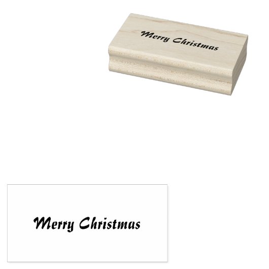 Vrolijk kerstfeest rubberstempel (Gestempeld)