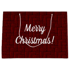 Vrolijk kerstfeest Ruby Gift Bag Groot Cadeauzakje