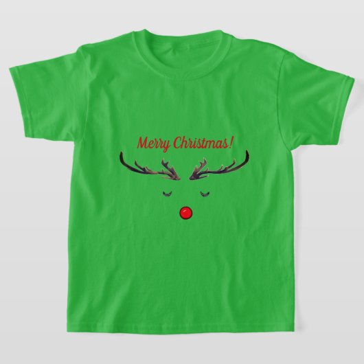 Vrolijk kerstfeest Rudolph 2 T-Shirt (Laagn)