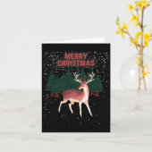 Vrolijk kerstfeest, Rudolph Tangled Kerstmis Kaart (Gele Bloem)