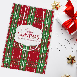 Vrolijk kerstfeest Rustic Holiday Farmhouse Pset Medium Cadeauzakje