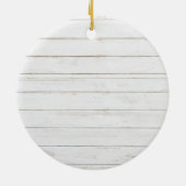 Vrolijk kerstfeest Rustic Red Truck Tree Keramisch Ornament (Achterkant)