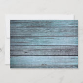 VROLIJK KERSTFEEST RUSTIEK STRAND HOUT FOTO FEESTDAGENKAART (Achterkant)