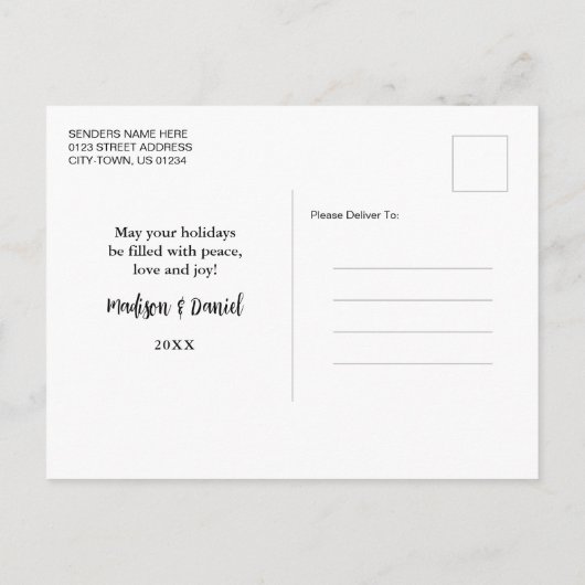 Vrolijk Kerstfeest Rustieke Gnomen in Rode Buffel Feestdagenkaart (Achterkant)