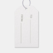 Vrolijk kerstfeest rustieke kersttruckbomen cadeaulabel (Achterkant)