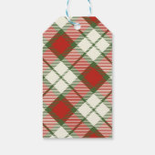 Vrolijk Kerstfeest Rustieke Pine Vakantie Cadeaulabel (Achterkant)