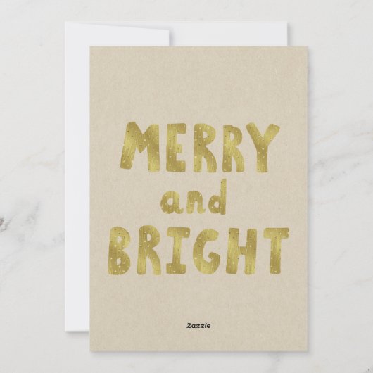 Vrolijk Kerstfeest Rustieke Vakantie Foto Afbeeldi Feestdagenkaart (Achterkant)