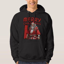 Vrolijk Kerstfeest Samurai Santa voor Hem Hoodie