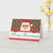 Vrolijk kerstfeest - Santa Anchors Kaart (Gele Bloem)