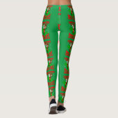 vrolijk kerstfeest santa biden kamala harris dinos leggings (Achterkant)