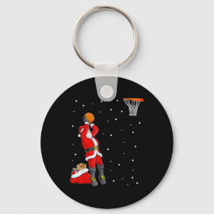 Vrolijk Kerstfeest Santa Bysketbyll Speler - Slam Sleutelhanger