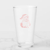 Vrolijk kerstfeest - Santa Clau Glass Tumblers (Achterkant)