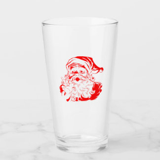 Vrolijk kerstfeest - Santa Clau Glass Tumblers