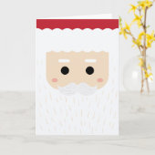 Vrolijk kerstfeest | Santa Claus Kaart (Gele Bloem)