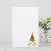 Vrolijk Kerstfeest (Santa Dogs) Briefpapier (Staand voorkant)