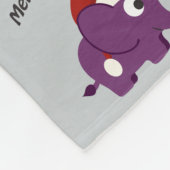 Vrolijk kerstfeest! Santa Elephant Fleece Deken (Hoek)